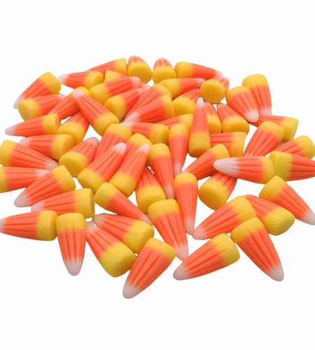 M2cbridge Halloween Resin Candy Corn Mini 3D with Eyepin 60pcs