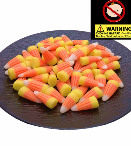 M2cbridge Halloween Resin Candy Corn Mini 3D with Eyepin 60pcs
