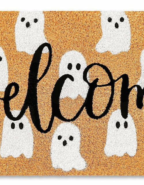 Load image into Gallery viewer, JarThenaAMCS Halloween Coir Doormat Cute Ghost Non-Slip 16.5x29 Inch
