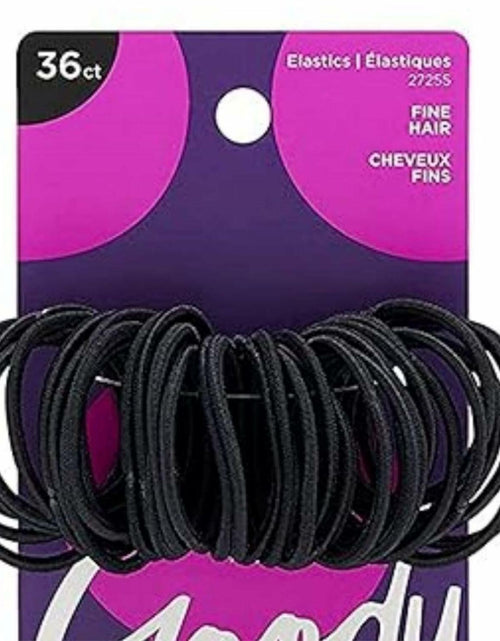Load image into Gallery viewer, Kusport Hairless Elastic Black 36-Piece Set - New, Pack of 36
