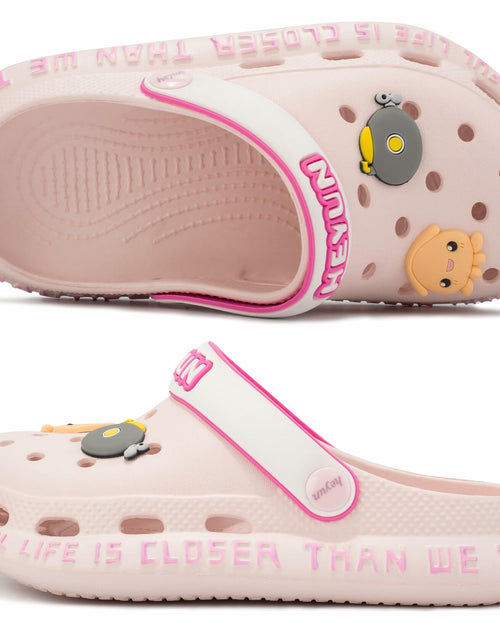 Load image into Gallery viewer, Azooken Kids Cute Clogs Slippers Pink Size 34 Lightweight Outdoor Shoes
