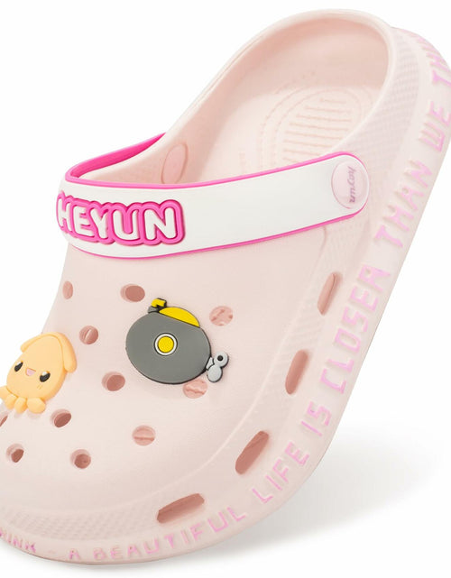 Load image into Gallery viewer, Azooken Kids Cute Clogs Slippers Pink Size 34 Lightweight Outdoor Shoes
