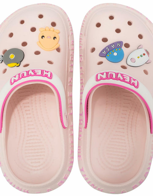 Load image into Gallery viewer, Azooken Kids Cute Clogs Slippers Pink Size 34 Lightweight Outdoor Shoes
