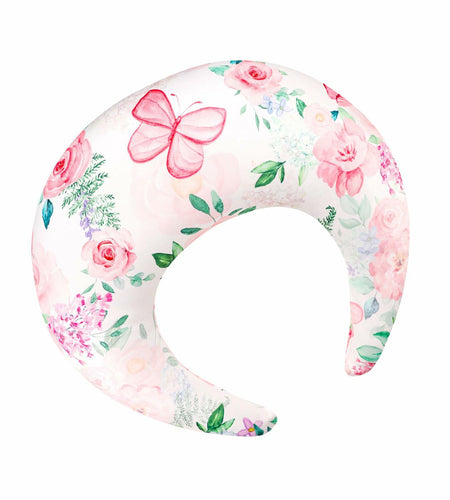 CARUILI Nursing Pillow Cover Pink Floral Ultra Soft Comfortable Only Case