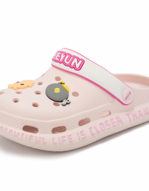 Load image into Gallery viewer, Azooken Kids Cute Clogs Slippers Pink Size 34 Lightweight Outdoor Shoes
