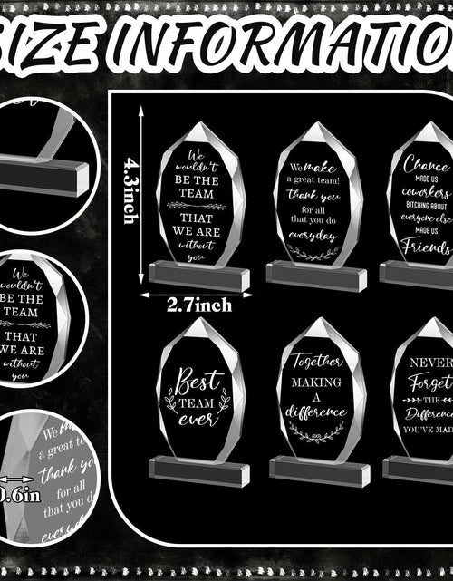Load image into Gallery viewer, MotiMind 6 Pc Acrylic Thank You Plaques Christmas Employee Gifts Bulk
