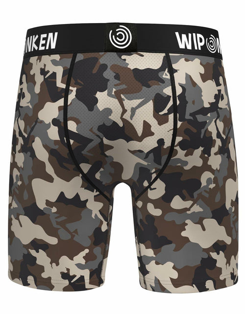 Load image into Gallery viewer, WIPONKEN Men's Boxer Briefs Camouflage Moisture Wicking No-Fly Underwear, Size M
