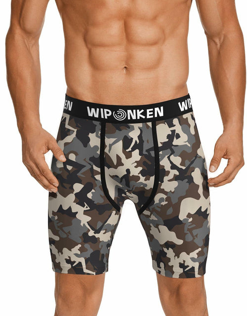 Load image into Gallery viewer, WIPONKEN Men's Boxer Briefs Camouflage Moisture Wicking No-Fly Underwear, Size M

