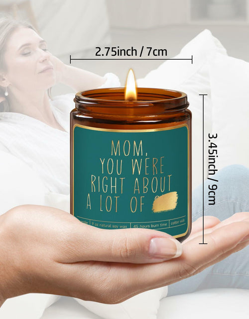 Load image into Gallery viewer, Lavender Candle Gift for Mom - Scented Soy Wax, Relaxing Aromatherapy 9oz
