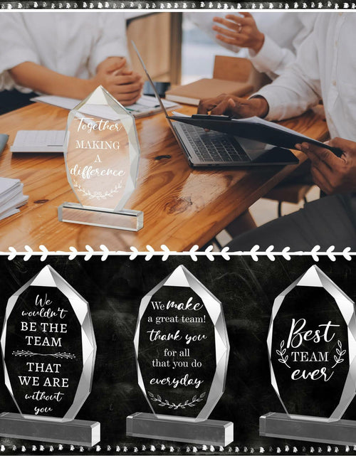 Load image into Gallery viewer, MotiMind 6 Pc Acrylic Thank You Plaques Christmas Employee Gifts Bulk
