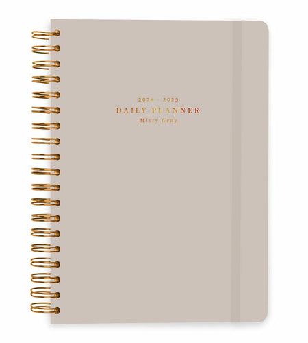 Kokonote Misty Gray A5 Academic Planner 2024-2025 Weekly 12 Months
