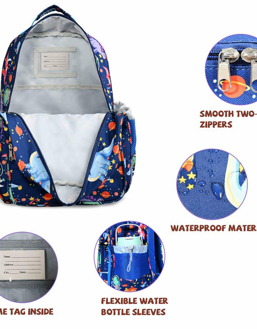 Load image into Gallery viewer, LOKESWEI Toddler Backpack 14" Blue Lightweight Durable Water-Resistant
