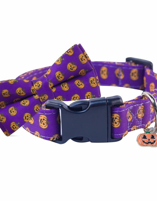 Load image into Gallery viewer, SuperBuddy Adjustable Dog Collar with Bowtie - Small Medium Large Sizes
