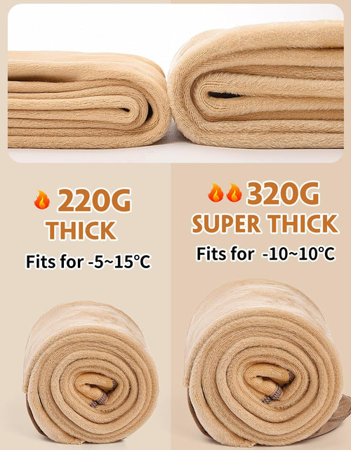 Load image into Gallery viewer, Yusongirl Women's Thermal Fleece Tights High Waist Black Size M
