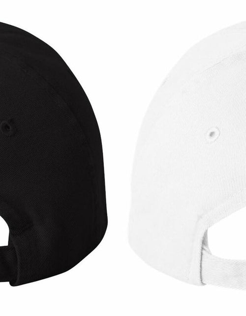 Load image into Gallery viewer, Ann Arbor T-shirt Co. Matching Mr. &amp; Mrs. Baseball Caps Set with Beer Holder
