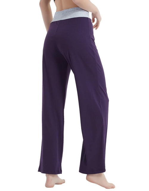 Load image into Gallery viewer, NEWCOSPLAY Women's Comfy Pajama Pants Casual Drawstring Wide Leg Size M

