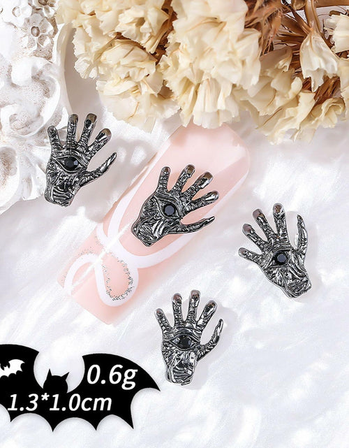 Load image into Gallery viewer, 50pcs Handmade Dark Resin Bat Charms for Nails Halloween Accessories

