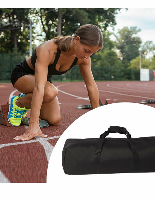 Load image into Gallery viewer, AYIXITIELU Waterproof 31.5in Starting Blocks Storage Bag, Heavy-Duty, Black
