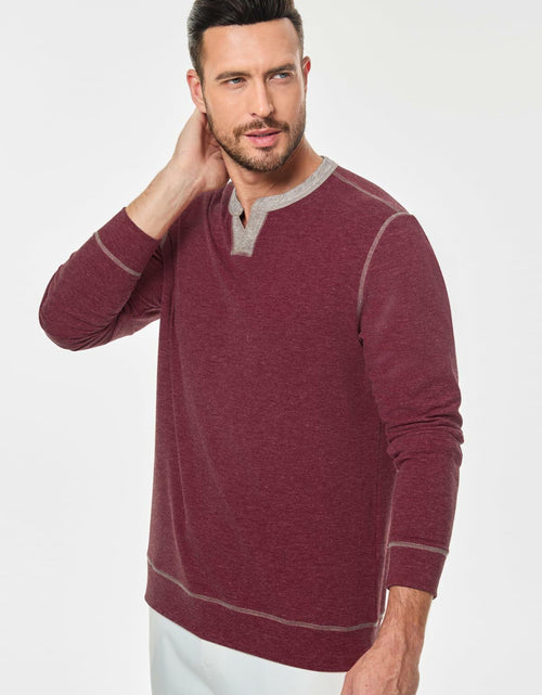 Load image into Gallery viewer, JMIERR Men's Henley Shirt Red Long Sleeve V Neck Lightweight Size 2XL
