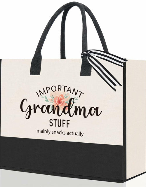 Load image into Gallery viewer, PKW Grandma Gift Tote Bag - Birthday Xmas Mother's Day Gift - From Grandchildren
