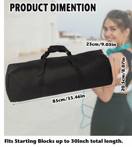 AYIXITIELU Waterproof 31.5in Starting Blocks Storage Bag, Heavy-Duty, Black