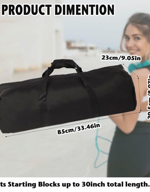 Load image into Gallery viewer, AYIXITIELU Waterproof 31.5in Starting Blocks Storage Bag, Heavy-Duty, Black
