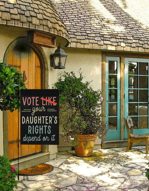 Load image into Gallery viewer, Generic Vote Like Your Daughter House Flag White Decorative Garden Flag
