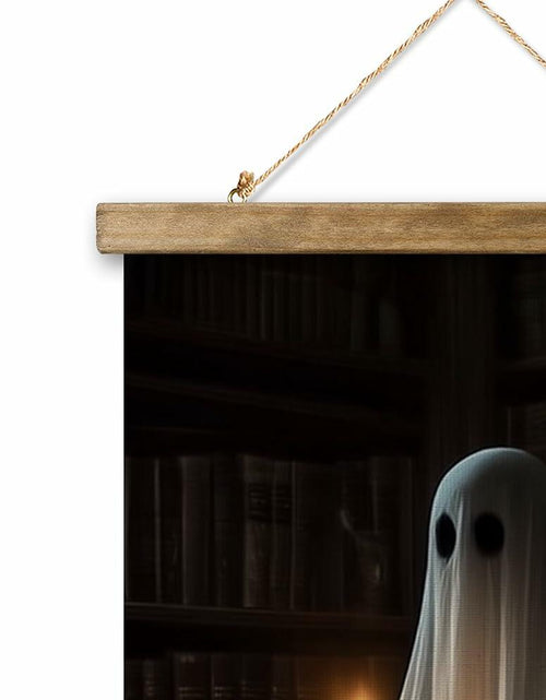 Load image into Gallery viewer, XIAOAIKA Vintage Halloween Ghost Poster 16x23in Linen Canvas Wall Art
