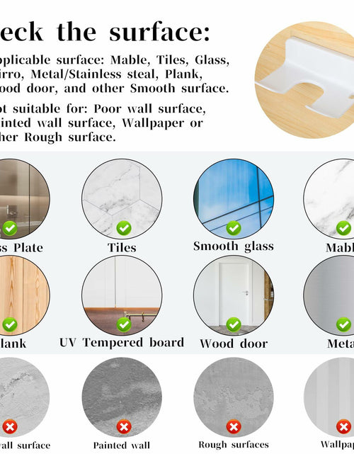 Load image into Gallery viewer, COMNICO Hair Dryer Holder Wall Mount White Self Adhesive Organizer with Cord
