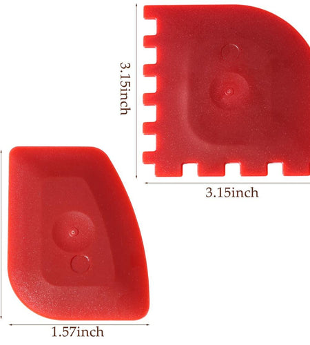 LAOJU 3PCS Cast Iron Pan Scraper Set Silicone Kitchen Cleaning Tools