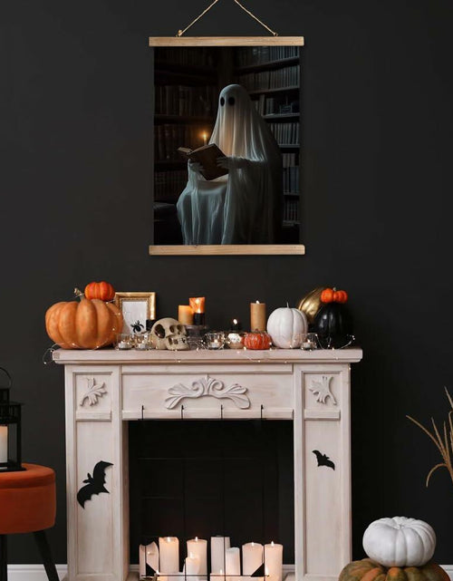 Load image into Gallery viewer, XIAOAIKA Vintage Halloween Ghost Poster 16x23in Linen Canvas Wall Art
