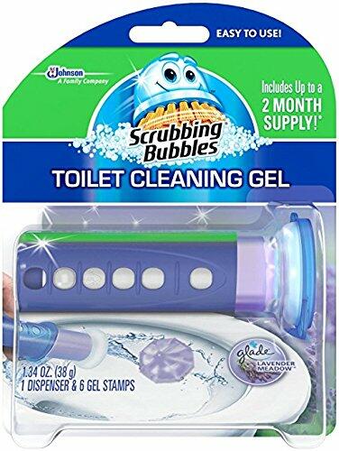 Load image into Gallery viewer, Scrubbing Bubbles Toilet Cleaning Gel Lavender Meadow 1.34oz 2 Pack
