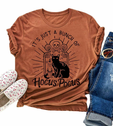 Disney Hocus Pocus Women's Orange Halloween Shirt Tee Size L