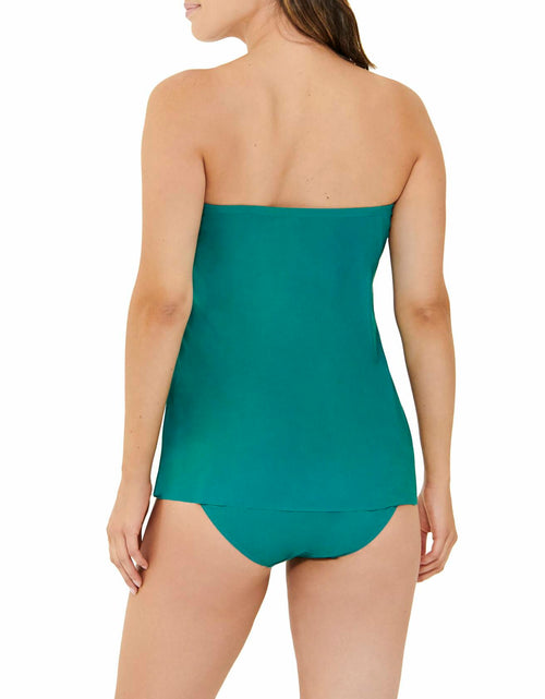 Load image into Gallery viewer, Christina Swimwear Women's Essentials Flare Bandini Top Green
