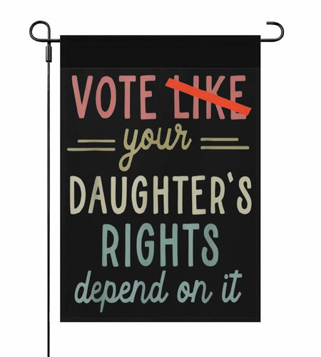 Generic Vote Like Your Daughter House Flag White Decorative Garden Flag