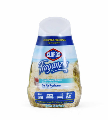 Clorox Fraganzia Cone Gel Air Freshener 6oz Fresh Ocean Breeze 1 Pack