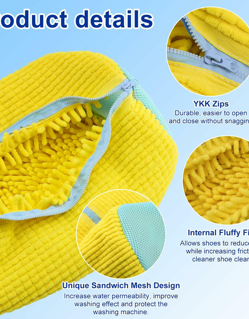 Load image into Gallery viewer, Generic Laundry Bag Yellow 1PCS Zipper Mesh Bag for Washing Machine
