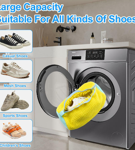 Generic Laundry Bag Yellow 1PCS Zipper Mesh Bag for Washing Machine