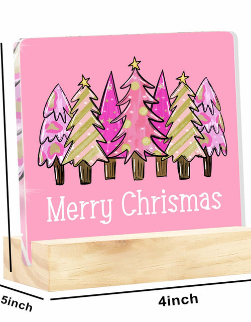 Load image into Gallery viewer, Christmas Vacation Movie Sign 4x4 Clear Acrylic Desk Decor Holiday Xmas
