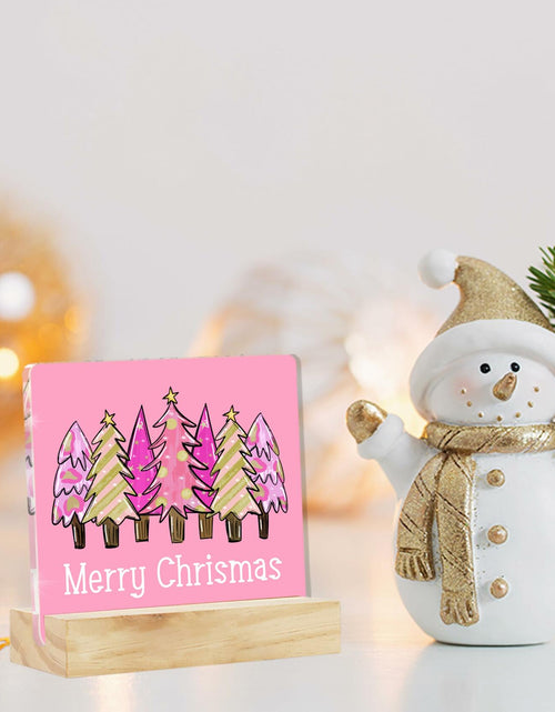 Load image into Gallery viewer, Christmas Vacation Movie Sign 4x4 Clear Acrylic Desk Decor Holiday Xmas

