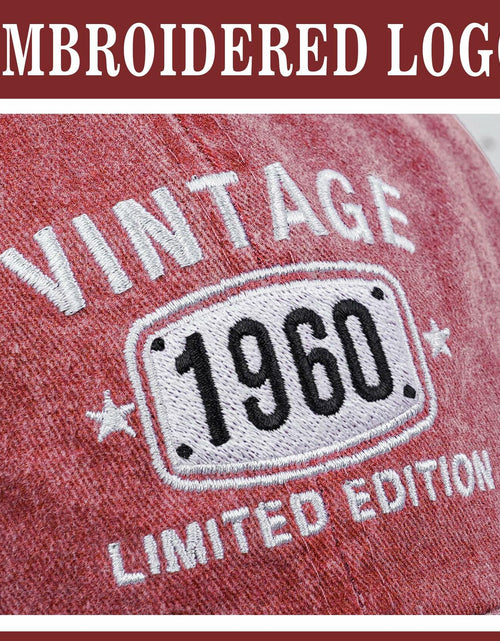 Load image into Gallery viewer, 66th Birthday Vintage 1959 Embroidered Baseball Cap - Unisex Hat New
