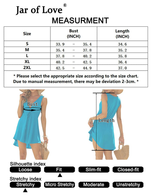 Load image into Gallery viewer, Jar of Love Light Blue Sun Dress Sarong Coverup Size XL
