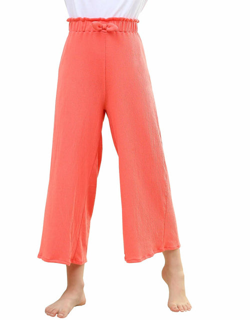 Load image into Gallery viewer, V.&amp;GRIN Girls Wide-Leg Palazzo Pants Coral Size 7-16
