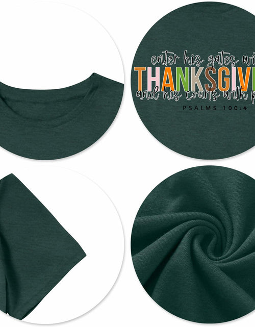 Load image into Gallery viewer, ELDPS Women's Thanksgiving Shirt Casual Fall Top Thankful Tee - Medium

