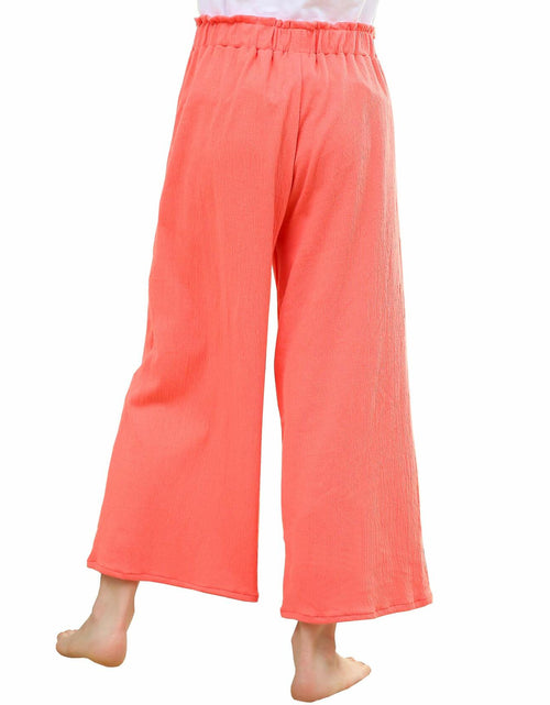 Load image into Gallery viewer, V.&amp;GRIN Girls Wide-Leg Palazzo Pants Coral Size 7-16
