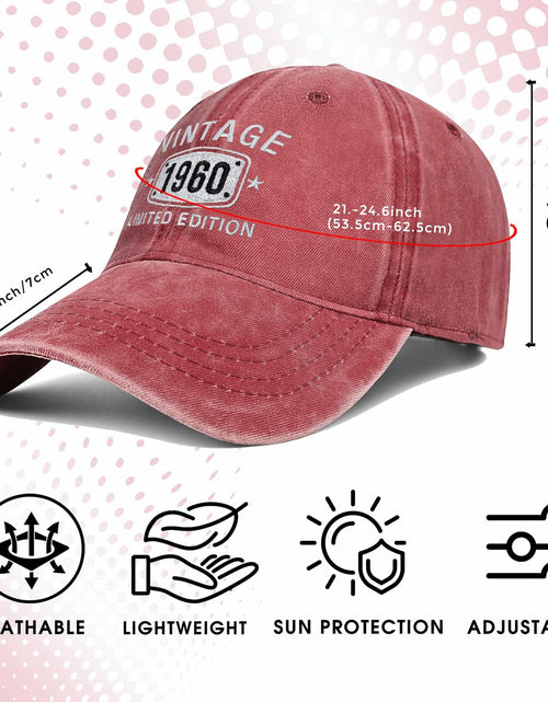 Load image into Gallery viewer, 66th Birthday Vintage 1959 Embroidered Baseball Cap - Unisex Hat New
