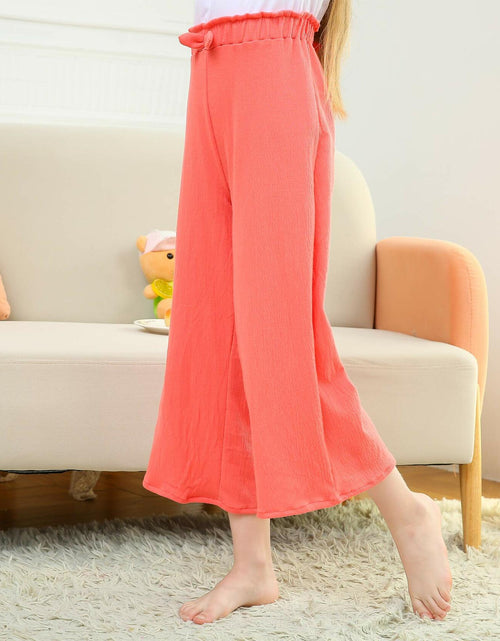 Load image into Gallery viewer, V.&amp;GRIN Girls Wide-Leg Palazzo Pants Coral Size 7-16
