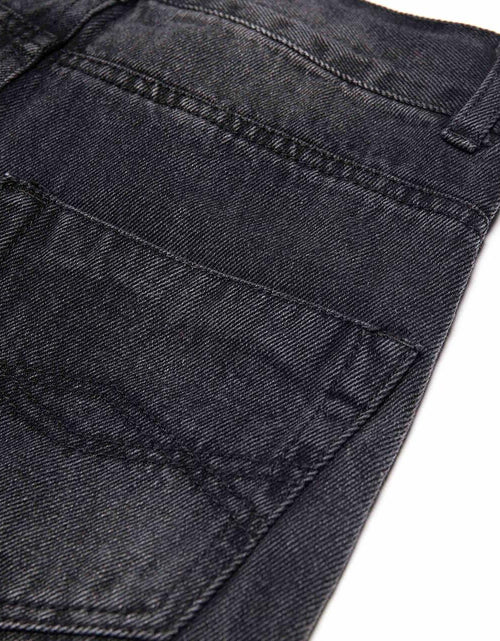 Load image into Gallery viewer, Bienzoe Boys Adjustable Waist Black Ripped Slim Denim Jeans Size 6
