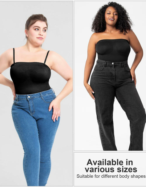 Load image into Gallery viewer, LeapBeast Strapless Shapewear Bodysuit Black L Tummy Control Bra
