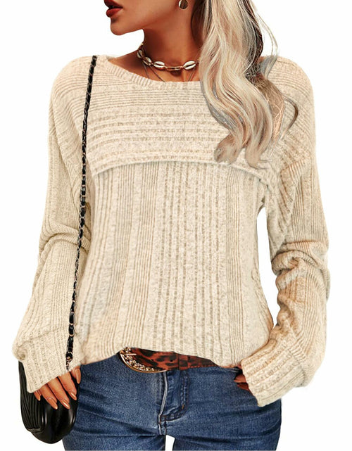 Load image into Gallery viewer, Apricot Womens Crewneck Sweatshirt Fall 2023 Casual Top Size XL

